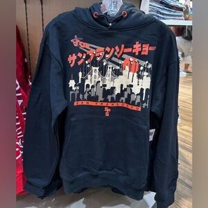Disney Parks  Big Hero 6 San Fransokyo Black Pullover Hoodie Pixar XL
